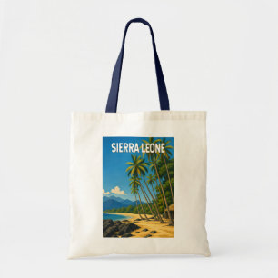 Sierra Leone Illustration Reise Kunst Vintage Tragetasche