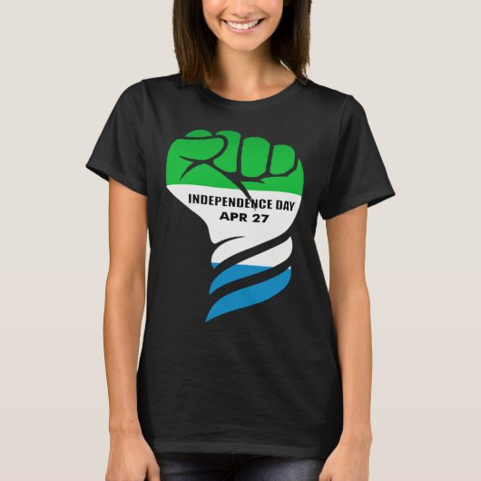 Sierra Leone independence day Black Pride Sweet Sa T-Shirt (Vorderseite)
