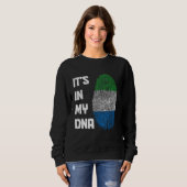 Sierra Leone ist in meinem DNA-Flag-Pride Afrikane Sweatshirt (Vorne ganz)