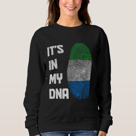 Sierra Leone ist in meinem DNA-Flag-Pride Afrikane Sweatshirt (Vorderseite)