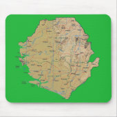 Sierra Leone Karte Mousepad (Vorne)