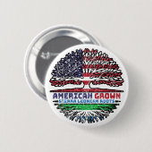 Sierra Leone Leonean USA USA Vereinigte Staaten Button (Vorne & Hinten)