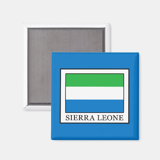 Sierra Leone Magnet (Vorderseite/Rückseite)