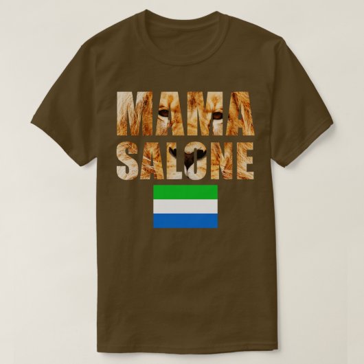 Sierra Leone Mama Salone Geschenk T-Shirt (Design vorne)