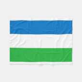 Sierra Leone-nationale Weltflagge Fleecedecke (Vorderseite (Horizontal))