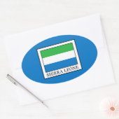 Sierra Leone Ovaler Aufkleber (Umschlag)