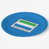 Sierra Leone Pappteller (Schrägansicht)