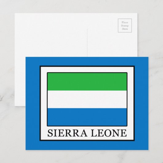 Sierra Leone Postkarte (Vorne/Hinten)