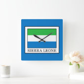 Sierra Leone Quadratische Wanduhr (Zuhause)