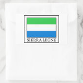 Sierra Leone Rechteckiger Aufkleber (Tasche)