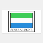 Sierra Leone Rechteckiger Aufkleber (Vorderseite)