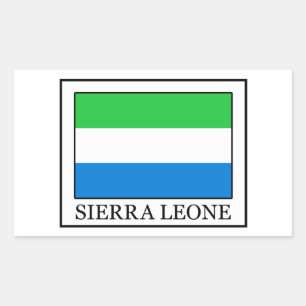 Sierra Leone Rechteckiger Aufkleber