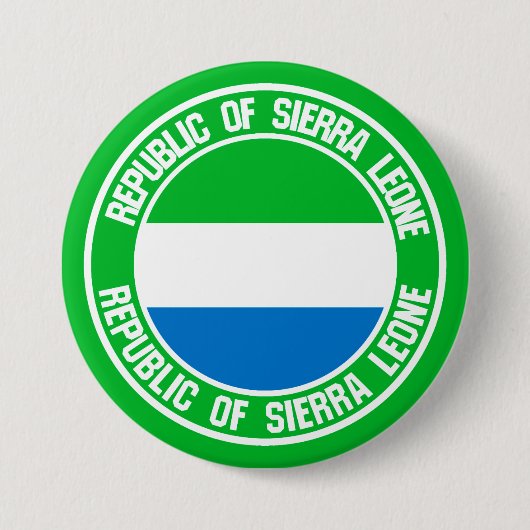 Sierra Leone Round Emblem Button (Vorderseite)