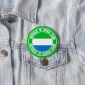 Sierra Leone Round Emblem Button (Beispiel)