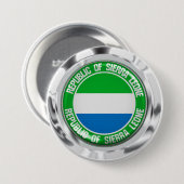 Sierra Leone Round Emblem Button (Vorne & Hinten)