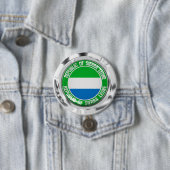 Sierra Leone Round Emblem Button (Beispiel)