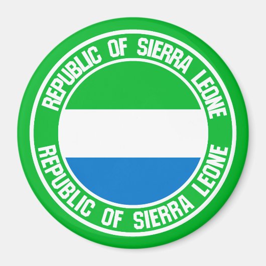 Sierra Leone Round Emblem Magnet (Vorne)
