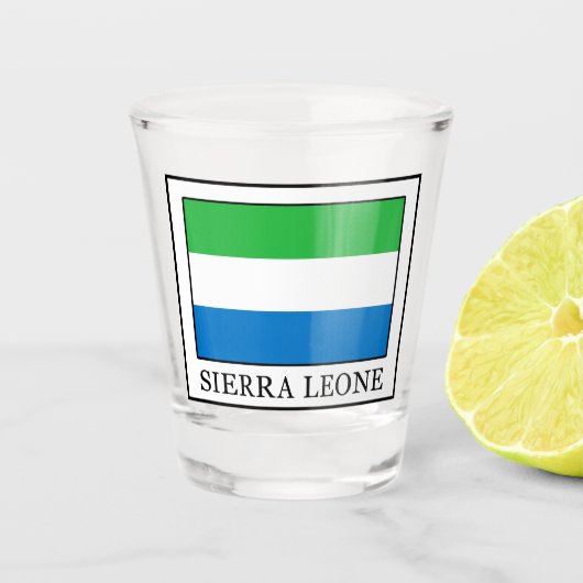 Sierra Leone Schnapsglas (Vorderseite)
