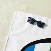 SIERRA LEONE Shades benutzerdefinierte Text Strand Strandtuch (Beispiel)