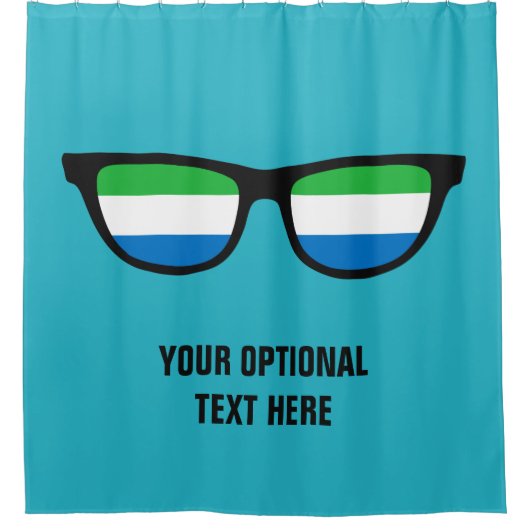 Sierra Leone Shades Duschvorhang (Vorderseite)