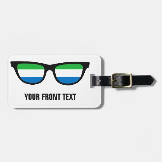 Sierra Leone Shades - Gepäckmarke Gepäckanhänger (Vorderseite horizontal)