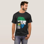 Sierra Leone Siegel Lion Africa Diaspora Geschenk T-Shirt (Vorne ganz)