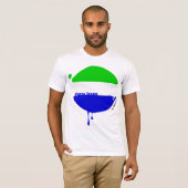 Sierra Leone-Tropfen weiß T-Shirt (Vorne ganz)