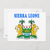 Sierra Leone - Wappen Postkarte (Vorne/Hinten)