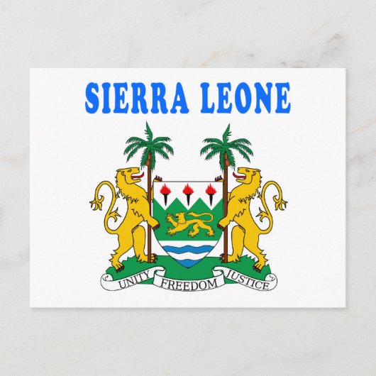 Sierra Leone - Wappen Postkarte (Vorderseite)