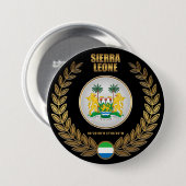 Sierra Leone-Wappendecke Button (Vorne & Hinten)
