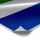 Sierra Leone - Waving Flag - Poster (Ecke)