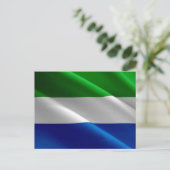 Sierra Leone - Waving Flag - Postkarte (Stehend Vorderseite)