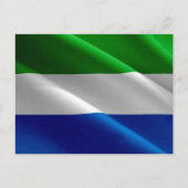 Sierra Leone - Waving Flag - Postkarte (Vorderseite)