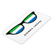 Sierra Leone weist benutzerdefinierte Text- und Fa Magnet (Linke Seite)