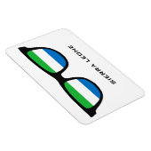 Sierra Leone weist benutzerdefinierte Text- und Fa Magnet (Rechte Seite)