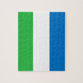 Sierra Leonean Flagge Puzzle (Vertikal)
