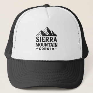 Sierra Mountain Corner - Adventure Logo Design Truckerkappe