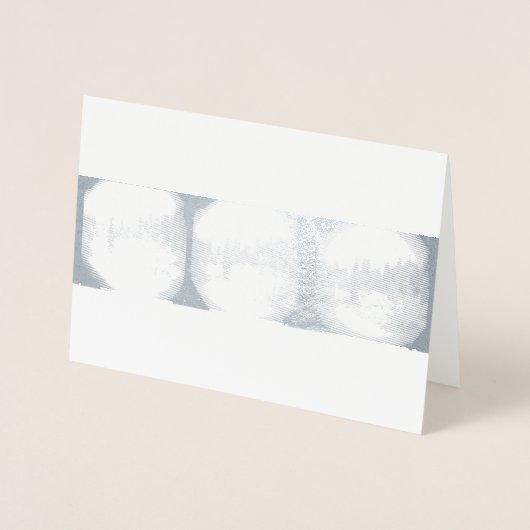 Sierra Mountain Snowstorm - Snowy Pines Card Folienkarte (Vorderseite)