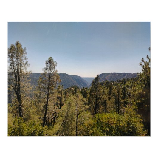 Sierra Mountain Valley Poster (Vorderseite)