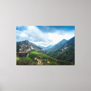 Sierra Mountain Valley Storm Wandkunst Landschaft Leinwanddruck
