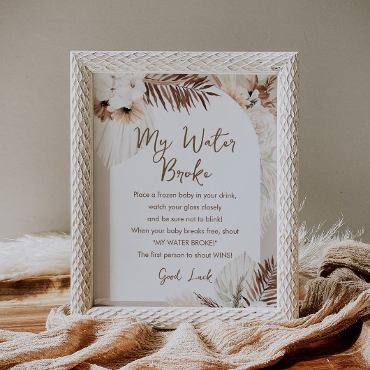 SIERRA My Water Broke Baby Duschvorrichtung Poster