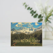 Sierra National Forest California Postkarte (Stehend Vorderseite)