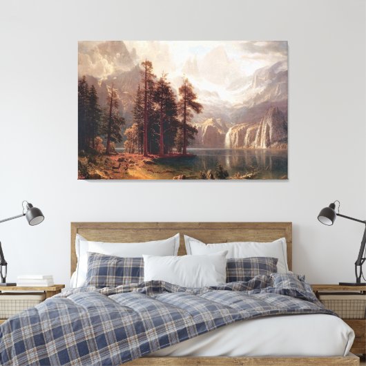Sierra Nevada, Albert Bierstadt, 1871 Leinwanddruck (Insitu (Schlafzimmer))