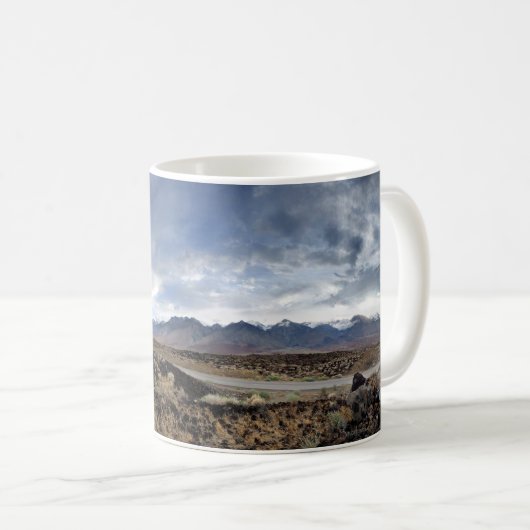 Sierra Nevada aus dem Owens Tal Kaffeetasse (VorderseiteRechts)