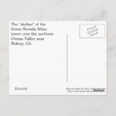 Sierra Nevada bei Bischof, CA Postcard Postkarte (Rückseite)