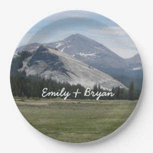 Sierra Nevada Berge III Yosemite Nationalpark Pappteller