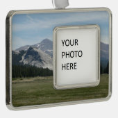 Sierra Nevada Berge III Yosemite Nationalpark Rahmen-Ornament Silber (Rechts)