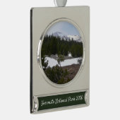 Sierra Nevada Berge und Schnee auf Yosemite Banner-Ornament Silber (Rechts)