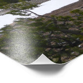 Sierra Nevada Berge und Schnee auf Yosemite Fotodruck (Ecke)