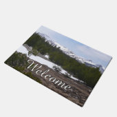 Sierra Nevada Berge und Schnee auf Yosemite Fußmatte (Schrägansicht)